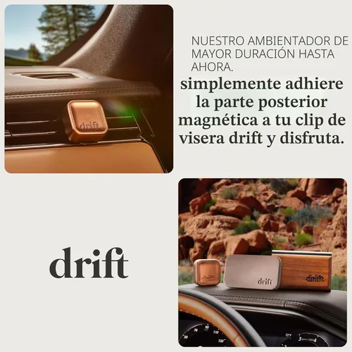 Miniatura 4 de Kit Inicial de Clips de Ventilación de Metal Drift - Ambientador de Aire para Auto - Difusor de Aroma para Auto - Eliminador de Olores Metálicos