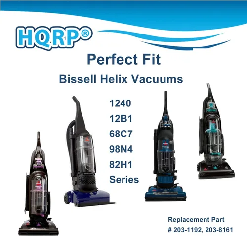 Miniatura 3 de HQRP Paquete de 2 filtros circulares exteriores de espuma compatibles con Bissell PowerForce Helix 1240, 12401, 12406, 1240R, 1240U, 1240V, 1240W