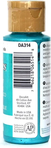 Miniatura 2 de DecoArt DA314-3 Dada314-3 Pintura acrílica Perla Pavo Real 2 oz Perla de pavo real