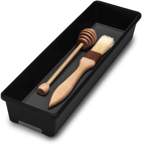 madesmart Contenedor de almacenamiento largo, organizador multiusos para cocina, baño y oficina, organizador para cubiertos, herramientas de pelar,