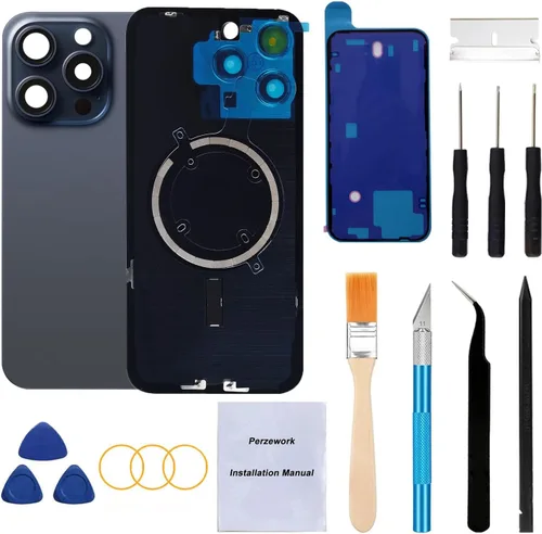 Miniatura 23 de Reemplazo de cristal trasero OEM para iPhone Xs de 5.8 pulgadas con kit de herramientas de reparación y adhesivo preinstalado (Oro)