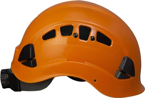 Miniatura 3 de JORESTECH - Casco de ABS para trabajar en altura y rescate con ranura ventilada con trinquete ajustable de suspensión de 6 puntos ANSI Z89.1-14