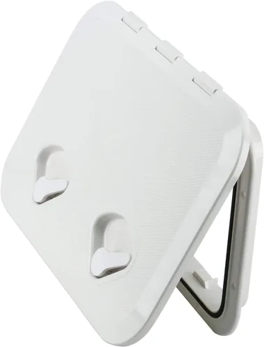 Amarine Made Marine Deck Hatch Boat Deck Hatch Access Hatch & Lid 12-3/8" X 17-1/4" - White - 315mmx440mm Blanco