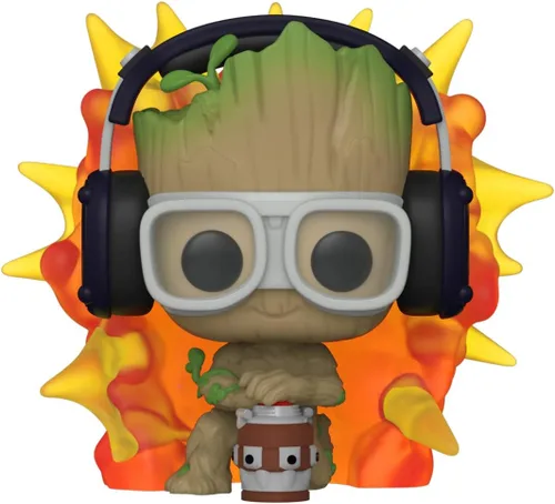 Funko Pop! Marvel: Guardianes de la Galaxia - Groot con detonador - Pantalones cortos de Groot - Figura de vinilo coleccionable - Idea de regalo -