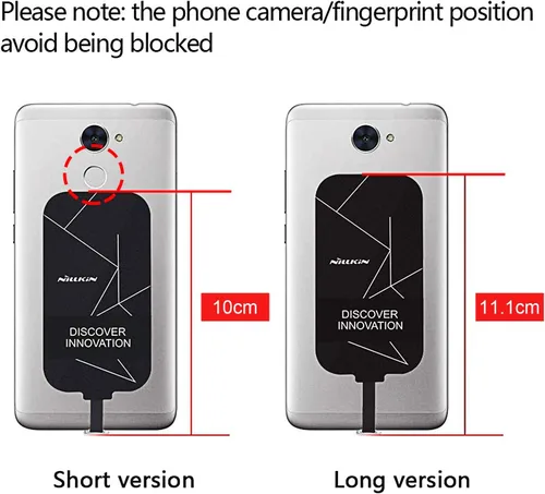 Miniatura 7 de Nillkin Receptor y adaptador de carga inalámbrica, módulo receptor de cargador inalámbrico Qi para Google Pixel, Samsung Galaxy A51/A52/A53/A54/A55