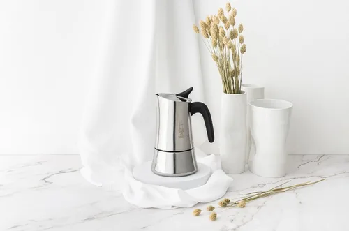 Miniatura 4 de Bialetti Moon Exclusive - Olla Moka de acero inoxidable de inducción, cafetera de estufa para espresso, cafetera italiana, 4 tomas de café expreso