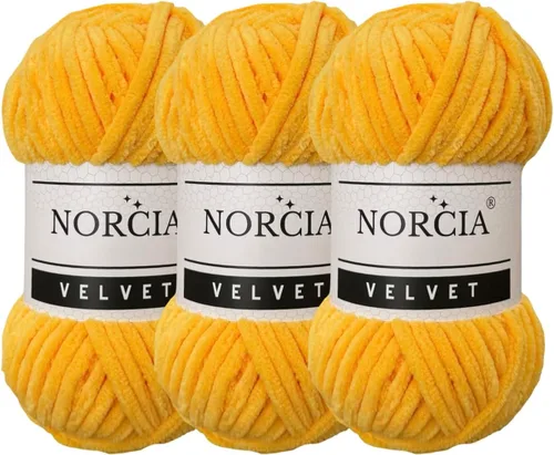 Miniatura 29 de Hilo de terciopelo suave para ganchillo súper voluminoso para manta de bebé de 3.53 oz (74.3 yardas) para tejer hilo amigurumi para tejer ganchillo