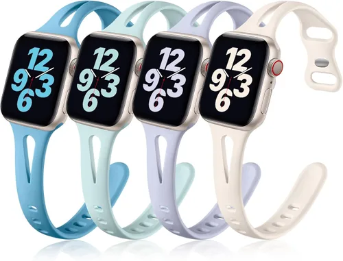 Miniatura 12 de Getino Compatible con Apple Watch Band 1.57, 1.49, 1.61, 1.65 pulgadas iWatch Series 11, 10, 9, 8, 7, 6, 5, 4, 3, 2, 1 SE, para mujeres, correas