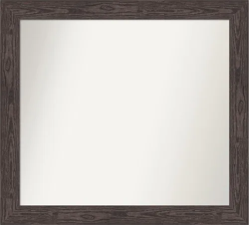 Miniatura 590 de Amanti Art Espejo personalizado, espejo de baño negro puente, espejo de pared o espejo de tocador de baño sobre el fregadero (26 x 26 pulgadas)