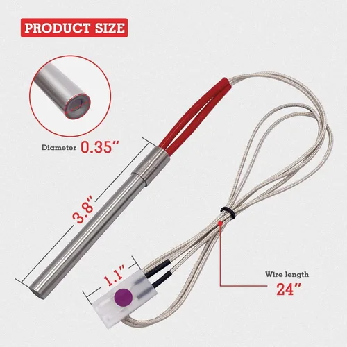 Miniatura 2 de Paquete de 2 kits de repuesto para encendedor de barra caliente para parrillas de pellets Traeger, piezas de repuesto para encendedor de elementos