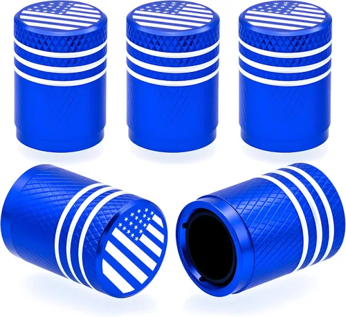 Miniatura 19 de 4 piezas tapones de válvula de neumático en forma de dados, cubiertas universales de válvula de neumático a prueba de polvo con núcleo de cobre