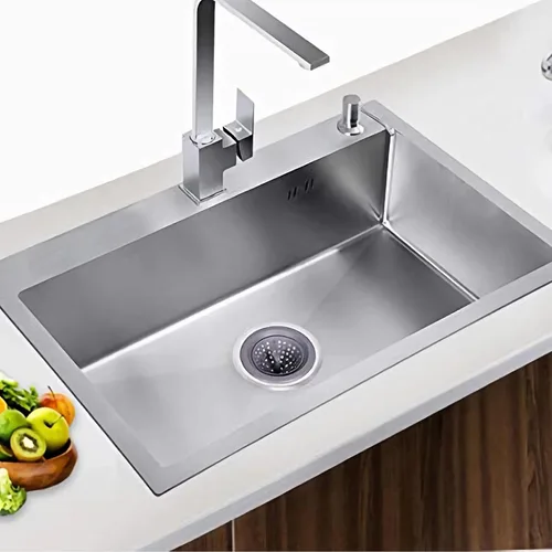 Miniatura 6 de Paquete de 2 coladores de drenaje de silicona inoxidable para fregadero de cocina, protector de drenaje, evita obstrucciones, borde ancho grande