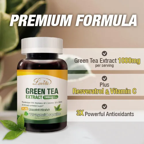 Miniatura 2 de LOVITA Extracto de té verde 1000 mg (120 unidades)