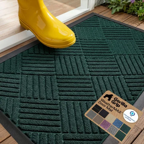 Miniatura 31 de Gorilla Grip - Tapete WeatherMax todoterreno 100% impermeable, caucho natural, resistente a manchas y decoloración, perfil bajo, interior y Grafito