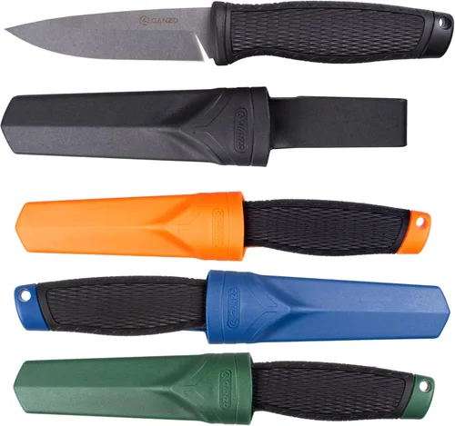 Miniatura 6 de Ganzo G806-BK Cuchillo de hoja fija 8CR14 Hoja de acero inoxidable Mango ergonómico antideslizante Camping Caza Pesca al aire libre EDC Cuchillo