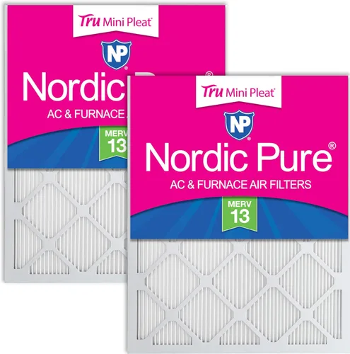 Miniatura 102 de Nordic Pure Filtros de aire para horno MERV 6 de 18 x 25 x 1 pulgadas (tamaño real: 17 1/2 x 24 1/2 x 3/4), color verde poliéster MERV 6, reduce
