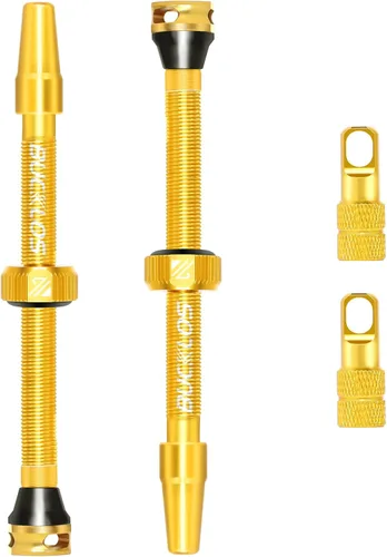 Miniatura 22 de BUCKLOS Vástago de válvula Presta sin cámara 40/44/55/60/65/80/100 mm, kit de vástago de válvula con herramienta de extracción de núcleo para Varios
