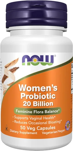 NOW Foods Suplementos, probióticos para mujeres, 20 mil millones, especialmente formulados con tres cepas probióticas clínicamente probadas, 50