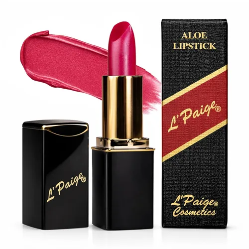Miniatura 24 de L'Paige Lápiz labial y mancha de labios que cambian de color de pH - Transformación de marrón a rojo frambuesa, infusión de aloe vera, acabado LBR