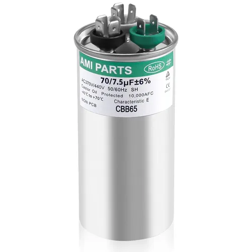 Miniatura 13 de AMI PARTS 60+5 MFD 60/5 uF 370/440V CBB65 CBB65B Condensador redondo de doble ejecución Reemplazo para 97F9895 Z97F995, para bomba de calor