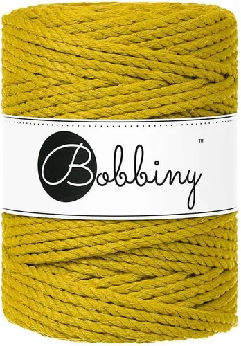 Miniatura 20 de Bobbiny Cordón de macramé XXL de 0.197 in y 3 capas (aguamarina), 108 yds/330 pies (100% algodón reciclado)
