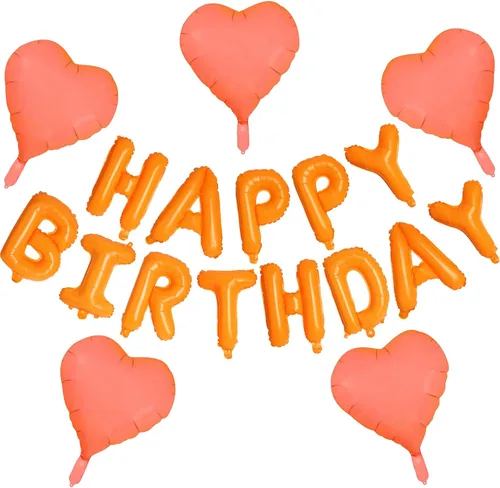 Miniatura 9 de Letras de aluminio de 16 pulgadas con texto en inglés «Happy Birthday» de color negro para hombres, mujeres, niños, suministros de decoración