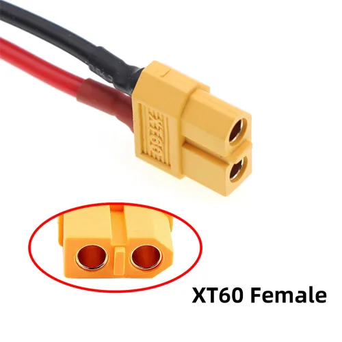 Miniatura 8 de xiwai Cable de extensión XT60 12AWG hembra a conector hembra para estación de energía de batería RC con panel solar (1.6 pies)