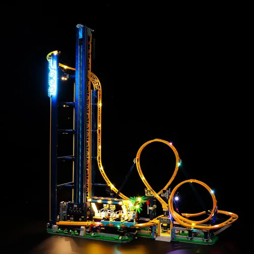 Miniatura 8 de Kit de luz LED RC compatible con Lego 10303, kit de iluminación decorativa para (Loop Coaster 10303) modelo de bloques de construcción