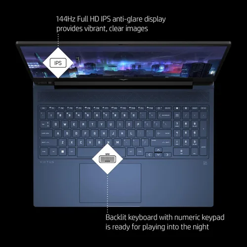 Miniatura 3 de HP Victus Gaming Laptop 15.6" FHD 144Hz 13ª generación Intel 8 núcleos i5-13420H hasta 4.60 GHz NVIDIA GeForce RTX 3050 6GB 16GB RAM SSD