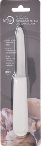 Miniatura 3 de Mercer Culinary Cuchillo para almejas con mango de polietileno, 3-1/4, blanco (paquete de 2)
