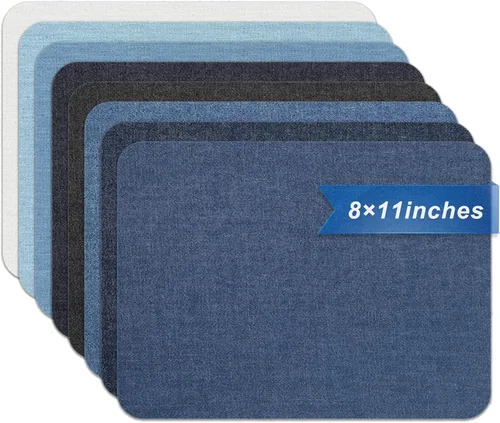 Miniatura 13 de Azobur Parches termoadhesivos de tela de nailon de 2.4 x 60 pulgadas, cinta adhesiva tenaz resistente al agua, parche para planchar para tienda