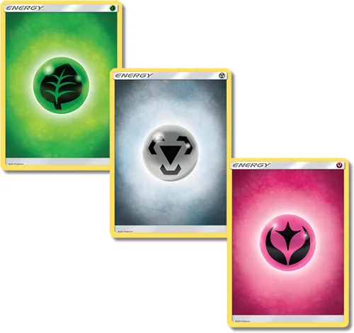 Miniatura 4 de Pokemon 90 Cards Basic Energy Pack (10 de cada tipo)