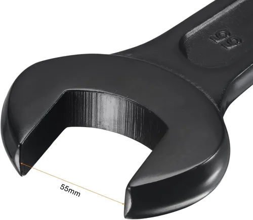 Miniatura 3 de uxcell Llave de golpe de extremo abierto de 2.165 in, herramienta de mano de llave de cabeza única de acero de alta resistencia