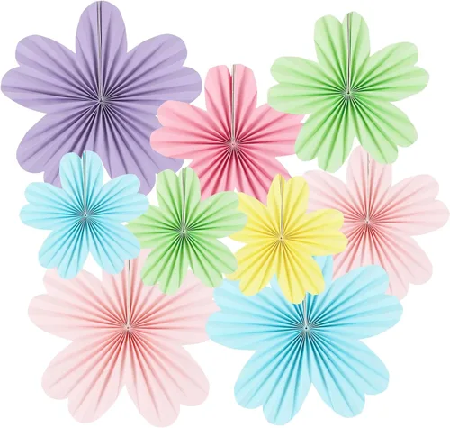 Miniatura 12 de zilue Decoraciones de fiesta pastel de flores de papel para pared, aula, telón de fondo floral, baby shower, fiesta de cumpleaños, decoración