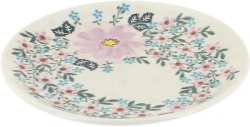 Miniatura 17 de Platos de postre amarillos Alyssa de cerámica polaca de Blue Rose - Diámetro de 7.5" - Hermoso plato para pastel, aperitivos o bocadillos