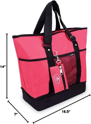 Miniatura 5 de Bolsa de compra, de Everest, RosadoNegro), 1002DLX-HPKBK