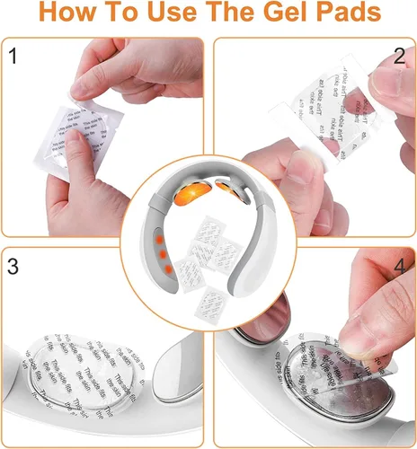 Miniatura 6 de Nameer Masajeador inteligente de cuello con calor, 6 modos, 15 niveles, inalámbrico, tejido profundo, punto de activación, masajeador de relajación