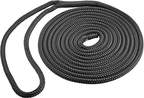 Línea de muelle de nailon trenzado doble - Cuerda de barco - Accesorios marinos y pontones - Cuerdas y lazos trenzados y reforzados para