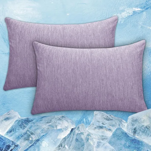 Miniatura 12 de CHOSHOME Fundas de almohada refrescantes con cremallera Fundas de almohada Q-Max > 0.45 con cremallera para personas que duermen con calor, suaves