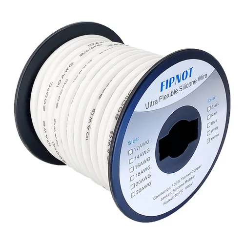 Miniatura 17 de Cable de 8 AWG Alambre Calibre 8 de Silicona - Carrete Negro de 25 pies, Alambre de Cobre Estañado Trenzado Extra Flexible 8AWG para Soldadura 200℃