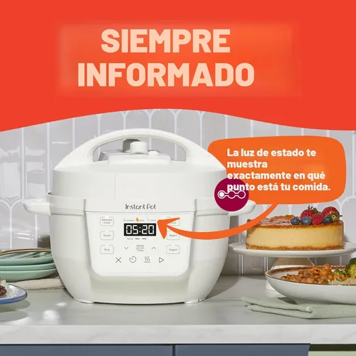 Miniatura 3 de Instant Pot 4QT RIO Mini olla multicocción 7 en 1, olla a presión, cocción lenta, salteado, vapor, arrocera, yogur y calentador, sal marina, 4 Sea