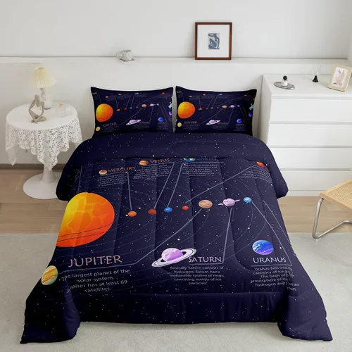 Miniatura 31 de jejeloiu Juego de ropa de cama Queen y King, juego de edredón de panal para niños, niñas, adolescentes, decoración de habitación, edredón Multi 07