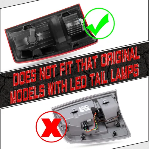 Miniatura 4 de RANSOTO Luz Trasera Derecha Compatible con Dodge Ram 1500 2500 3500 Classic 2009-2018 Luz Trasera de Freno del Lado del Pasajero con Bombilla