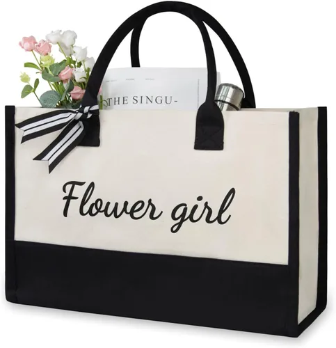 Miniatura 71 de TOPDesign Canvas Tote Bag, Bridal Shower Gifts for Bride, Wedding Bachelorette Bride Gifts Shoulder Bag