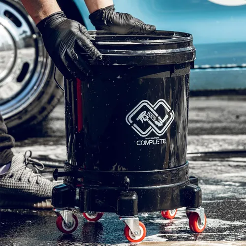 Miniatura 2 de SGCB Carro de cubo Pro de 11.5 pulgadas, cubo rodante extraíble, fácil de empujar, 5 ruedas giratorias para mover giro de 360 grados para cubos de 5
