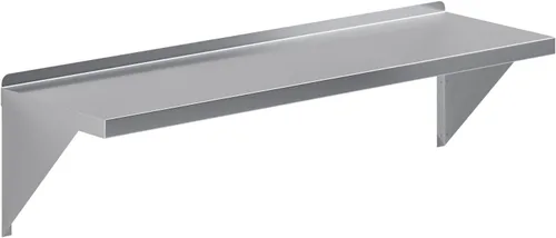 Miniatura 11 de AmGood Estante de pared de acero inoxidable de 18 x 72 pulgadas Estantería de metal para electrodomésticos y equipos Cocina, restaurante