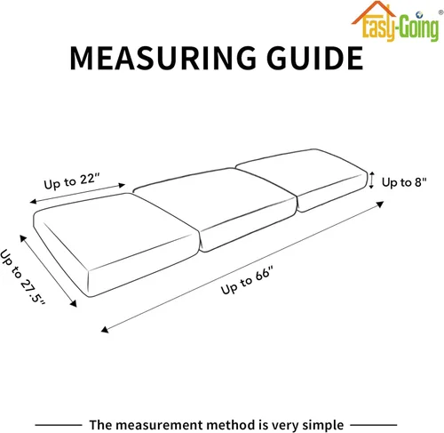 Miniatura 6 de Easy-Going Fundas de Cojines de Sofá Impermeables, Fundas Antideslizantes a Prueba de Fugas para Asientos de Sofá, Protector de Muebles Acolchado