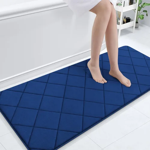 Miniatura 110 de OLANLY Tapete de baño de espuma viscoelástica de 24 x 16 pulgadas, ultra suave y absorbente, lavable a máquina, cómodo tapete de baño para suelo