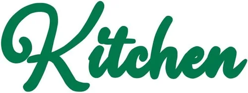 Miniatura 4 de Cursive Kitchen Text - Calcomanía de vinilo para pared, color negro (11 pulgadas)