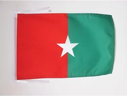 Miniatura 548 de Bandera de México AZ FLAG, 45.7 x 30.5 cm, con cordones - Pequeñas banderas mexicanas de 30 x 45 cm - Bandera de 45.7 x 30.5 cm